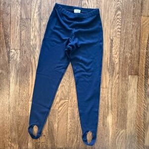 LESET blue stirrup leggings- size small - read for fit notes!